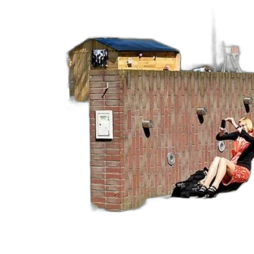 building, furniture, 3d render, concept art, woman, red, dress, takes transparent PNG cut-out