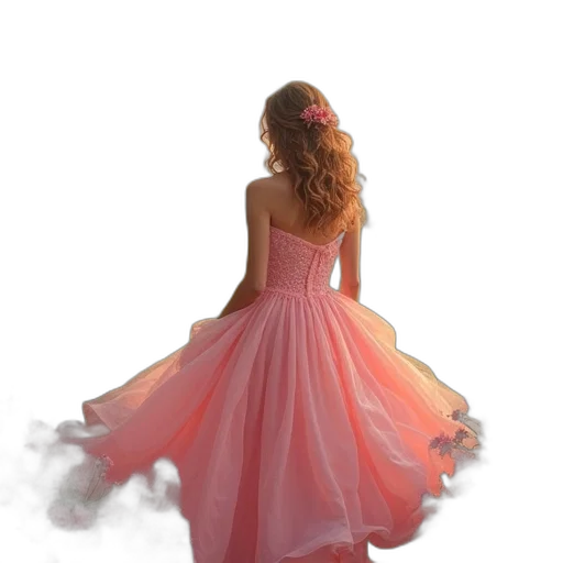 dress, photorealistic, 3d render, concept art transparent PNG cut-out