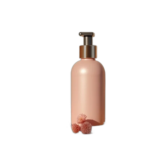 bottle, hair, crown, 3d render transparent PNG cut-out