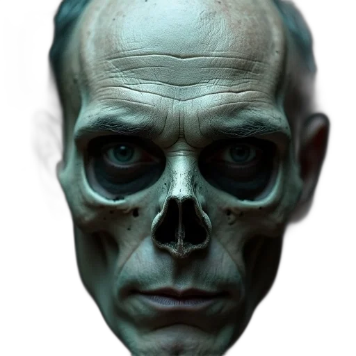 mask, face, robot, creature, 3d render, photorealistic, concept art, comic book art transparent PNG cut-out