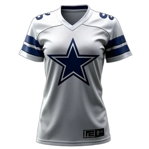 3d render, women, dallas, cowboys, jersey, made, interesting, contemporary transparent PNG cut-out
