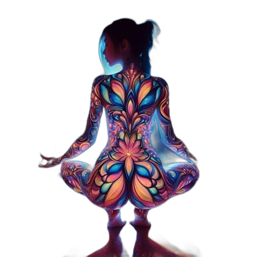 dress, mask, concept art, fantasy art, pixel art, watercolor, outer space, neon lights transparent PNG cut-out