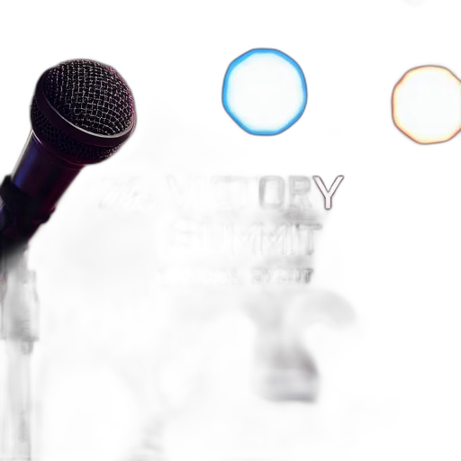 staff, 3d render, blue, close-up, microphone, text, victory, summit transparent PNG cut-out