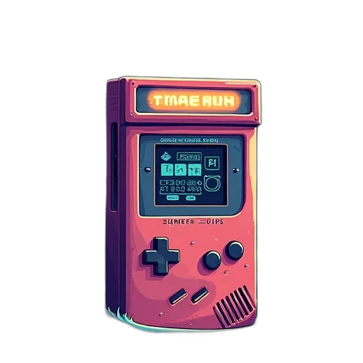 robot, weapon, animal, car, vaporwave, cyberpunk, pixel art, concept art transparent PNG cut-out