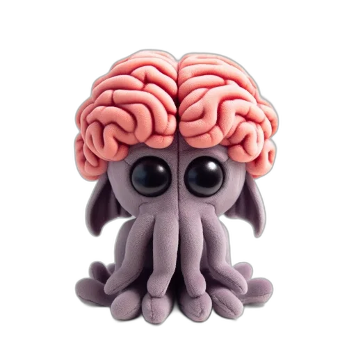 creature, animal, 3d render, concept art, unique, plush, toy, combines transparent PNG cut-out