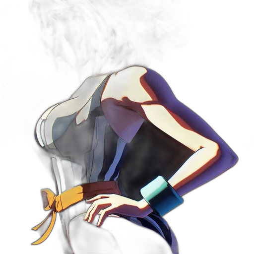 dress, mask, staff, weapon, concept art, anime, watercolor, pixel art transparent PNG cut-out
