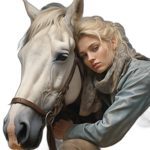 jacket, animal, jewelry, face, photorealistic, oil painting, concept art, fantasy art transparent PNG cut-out