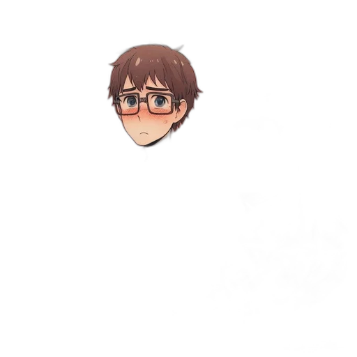 face, hair, staff, creature, pixel art, cartoon, anime, 3d render transparent PNG cut-out