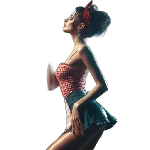 dress, 3d render, photorealistic, concept art, comic book art, during, rainy, night transparent PNG cut-out