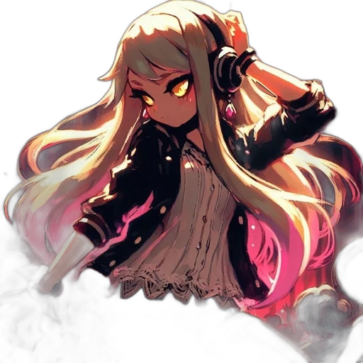 staff, mask, hair, weapon, concept art, anime, pixel art, fantasy art transparent PNG cut-out