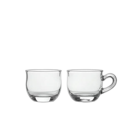 jewelry, photorealistic, 3d render, two, clear, glass, cups, placed transparent PNG cut-out