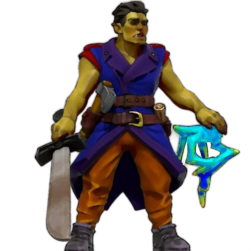 staff, sword, weapon, concept art, fantasy art, 3d render, pixel art, serious transparent PNG cut-out