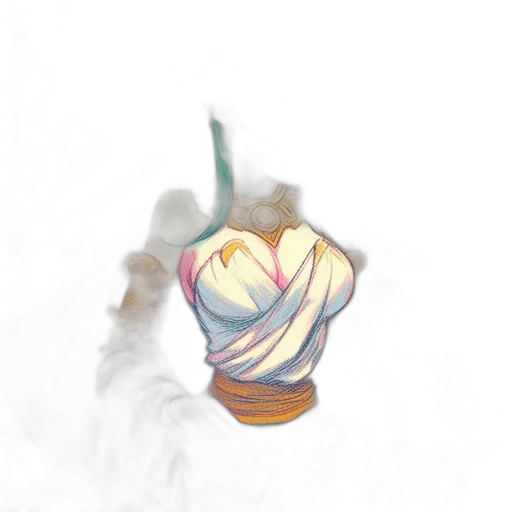flower, crown, weapon, food, watercolor, concept art, vaporwave, 3d render transparent PNG cut-out