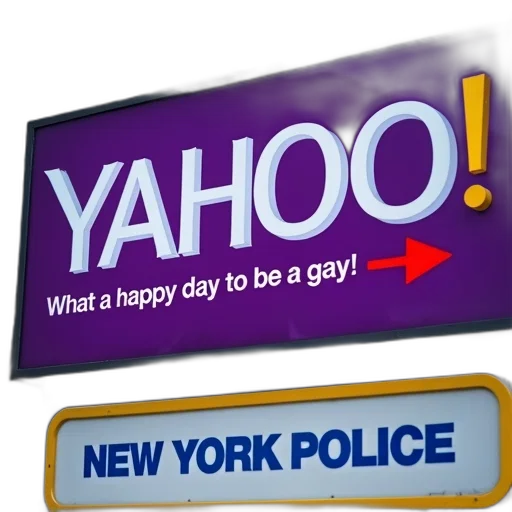 hat, weapon, close-up, yahoo, sign, purple, background, yellow transparent PNG cut-out