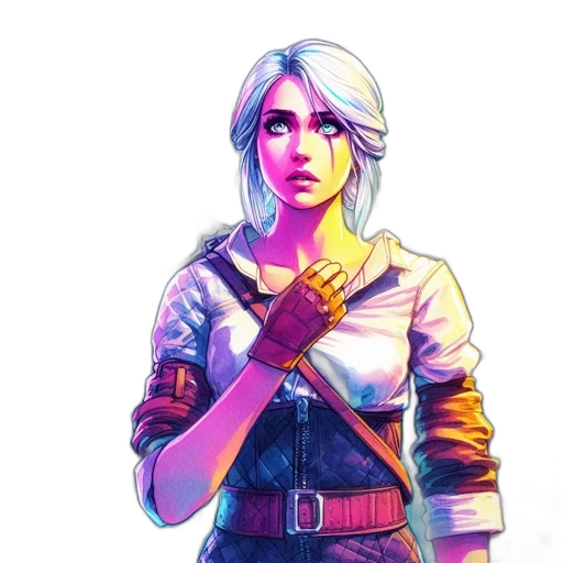 jacket, staff, weapon, face, concept art, pixel art, fantasy art, comic book art transparent PNG cut-out