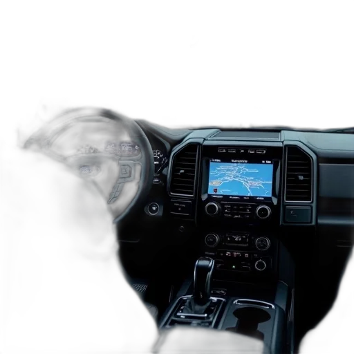 car, fog, info, screen transparent PNG cut-out