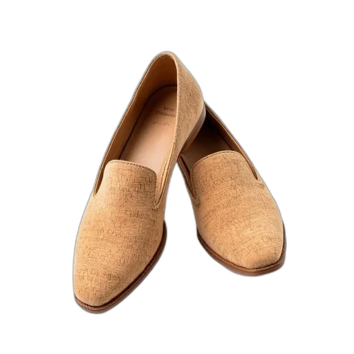 shoes, female, cork, white, background transparent PNG cut-out