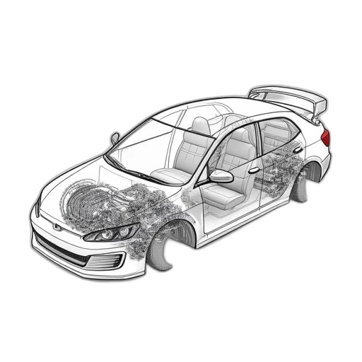 car, concept art, 3d render, photorealistic transparent PNG cut-out