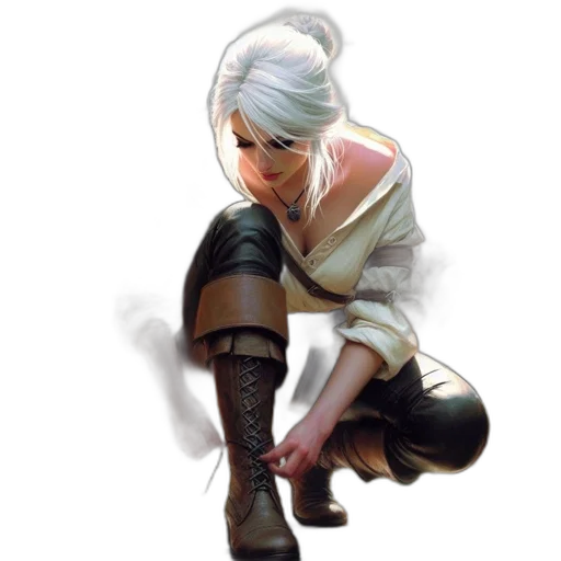 weapon, face, staff, jacket, concept art, fantasy art, photorealistic, comic book art transparent PNG cut-out