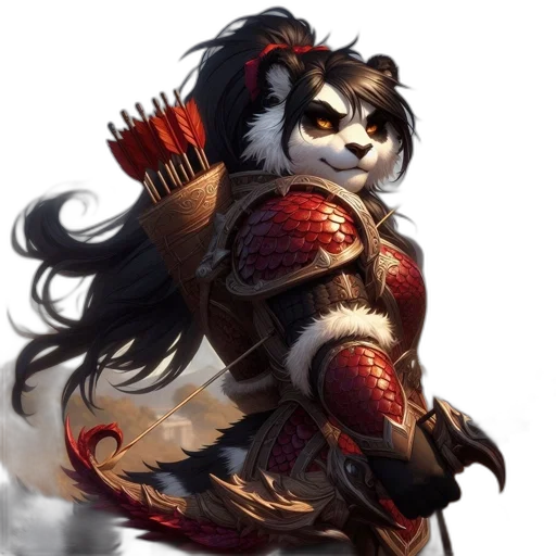 staff, animal, weapon, fantasy art, concept art, photorealistic, comic book art, anthropomorphic transparent PNG cut-out