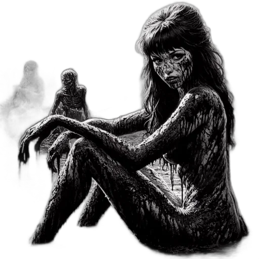 creature, mask, face, animal, concept art, comic book art, pencil sketch, fantasy art transparent PNG cut-out