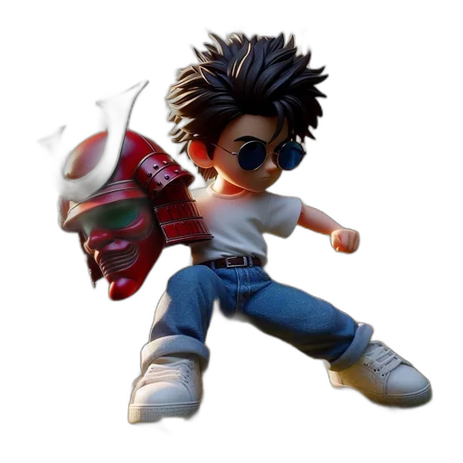 jacket, robot, 3d render, concept art, photorealistic, cartoon, animated, figure transparent PNG cut-out
