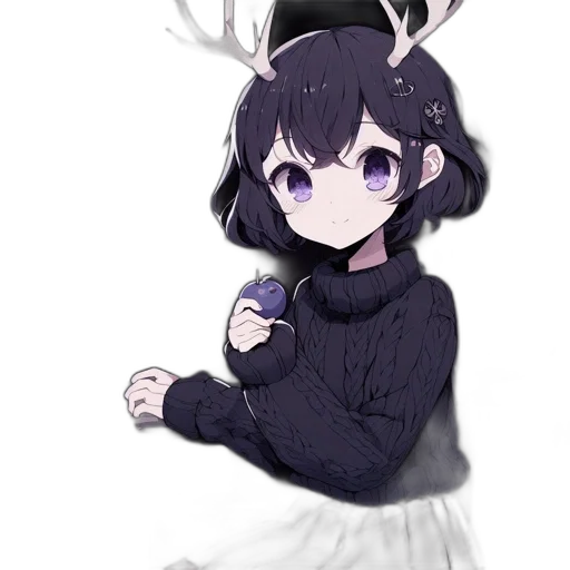 creature, dress, animal, hat, anime, pixel art, watercolor, concept art transparent PNG cut-out
