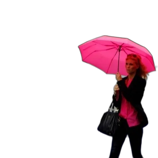 umbrella, jacket, hat, dress, 3d render, photorealistic, concept art, vaporwave transparent PNG cut-out