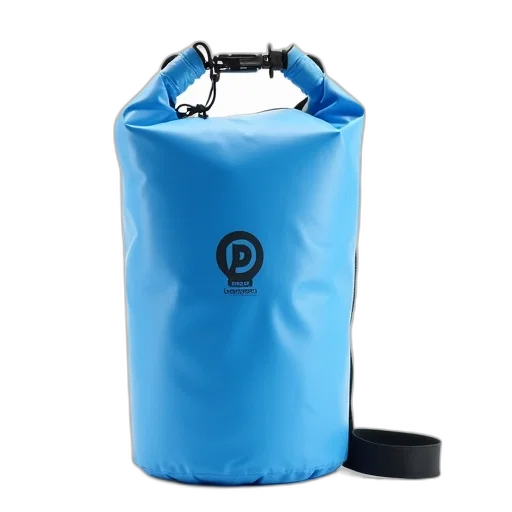 bottle, umbrella, blue, dry, bag, black, strap, logo transparent PNG cut-out
