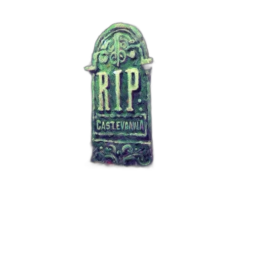 pixel art, concept art, green, nighttime, scene, features, ornate, tombstone transparent PNG cut-out