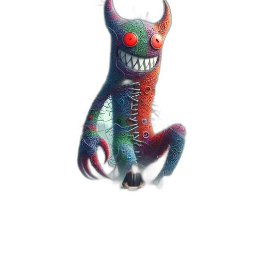 creature, dragon, animal, staff, concept art, 3d render, watercolor, fantasy art transparent PNG cut-out