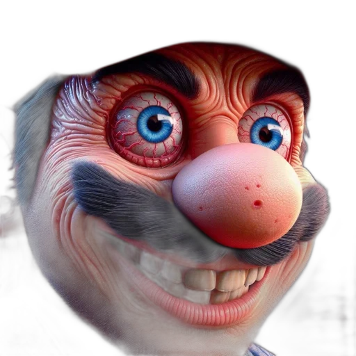 mask, face, creature, animal, 3d render, photorealistic, concept art, cartoon transparent PNG cut-out