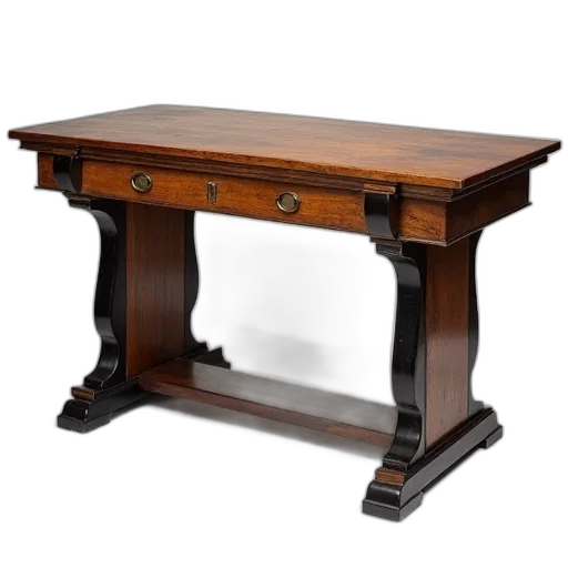 furniture, early, 20th, century, oak, ebony, beech, two transparent PNG cut-out