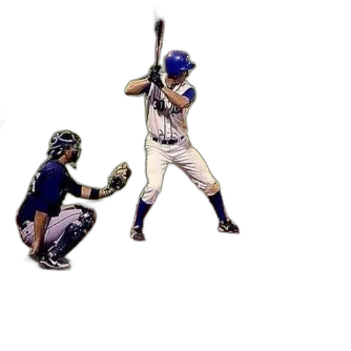 concept art, baseball, player, blue, helmet, bat transparent PNG cut-out