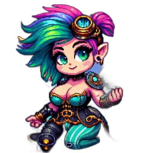 staff, pixel art, fantasy art, concept art, cyberpunk, colorful, pixelated, character transparent PNG cut-out