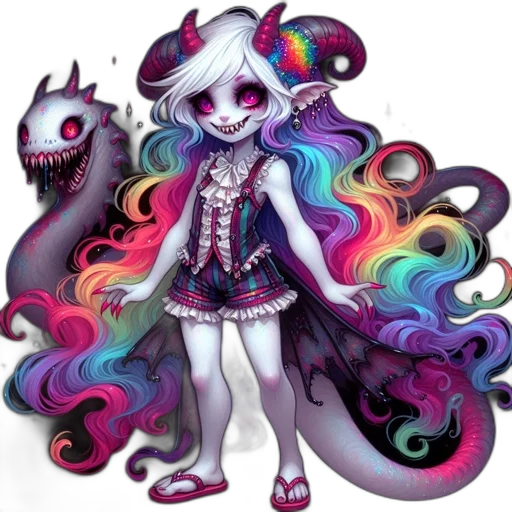 creature, dragon, staff, dress, fantasy art, concept art, pixel art, cartoon transparent PNG cut-out