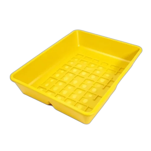 furniture, food, yellow, plastic, tray, grid, pattern, raised transparent PNG cut-out