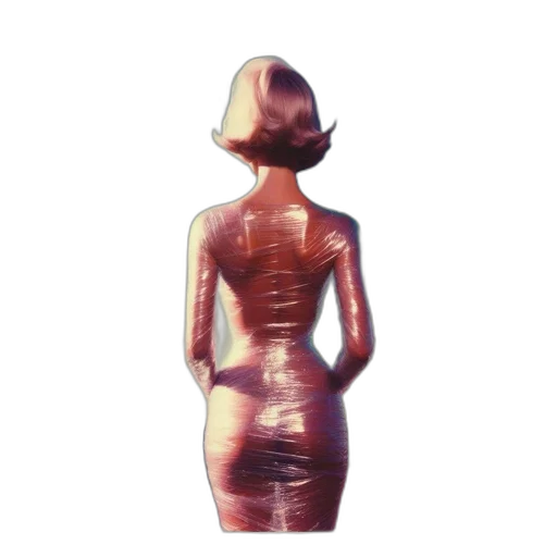dress, robot, jewelry, crown, 3d render, concept art, vaporwave, pixel art transparent PNG cut-out