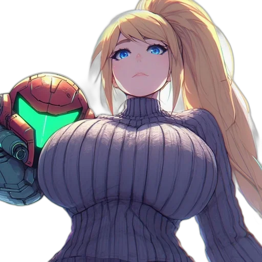 robot, dress, weapon, jacket, anime, pixel art, concept art, fantasy art transparent PNG cut-out