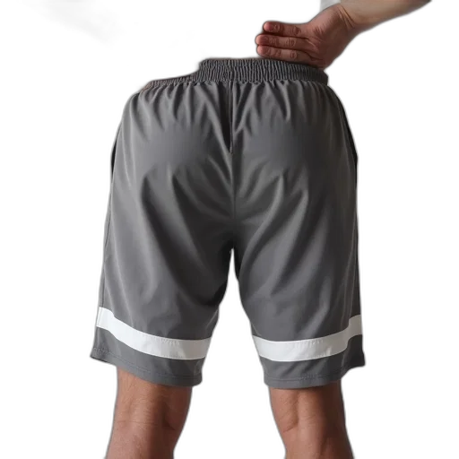 3d render, photorealistic, man, standing, his, hands, hips, wearing transparent PNG cut-out