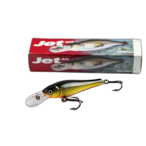 small, shiny, fish-shaped, lure, hook, attached, lying, white transparent PNG cut-out