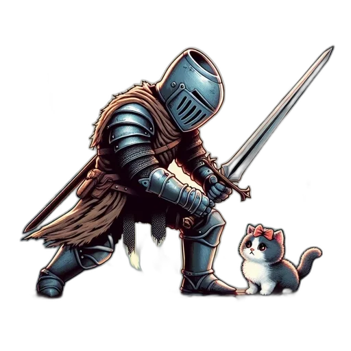 sword, staff, weapon, animal, pixel art, concept art, fantasy art, comic book art transparent PNG cut-out