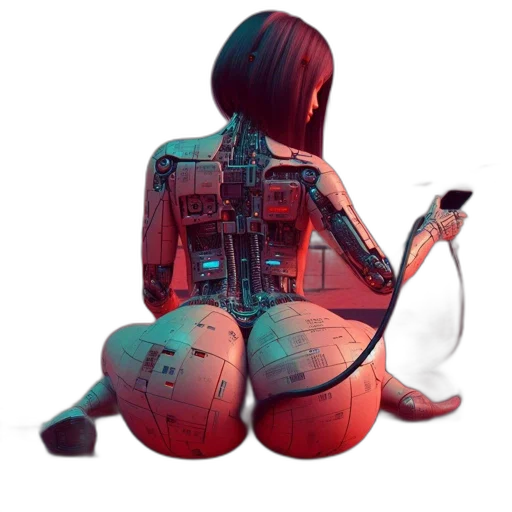 robot, weapon, dress, bottle, cyberpunk, concept art, pixel art, fantasy art transparent PNG cut-out