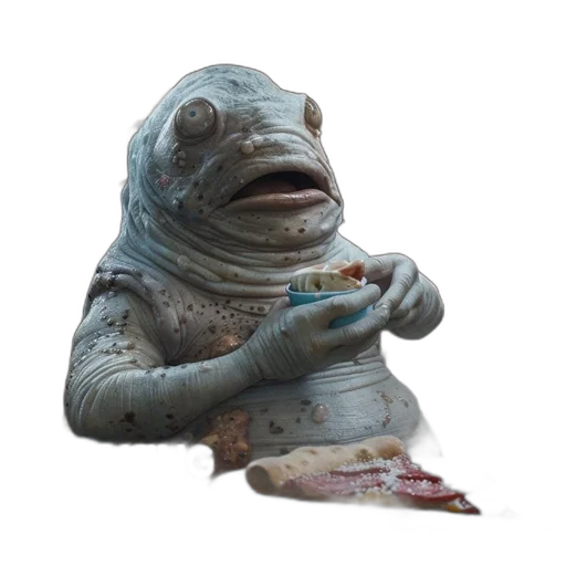 creature, animal, face, mask, 3d render, concept art, photorealistic, underwater transparent PNG cut-out