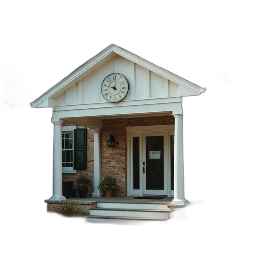 building, furniture, staff, 3d render, photorealistic, concept art, entrance, animal transparent PNG cut-out