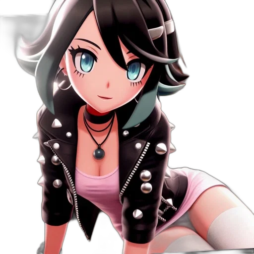 jacket, robot, staff, weapon, anime, cartoon, concept art, 3d render transparent PNG cut-out