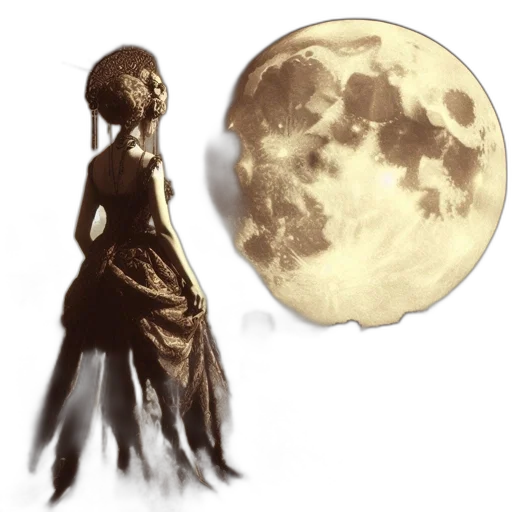 dress, mask, jewelry, concept art, fantasy art, photorealistic, 3d render, outer space transparent PNG cut-out