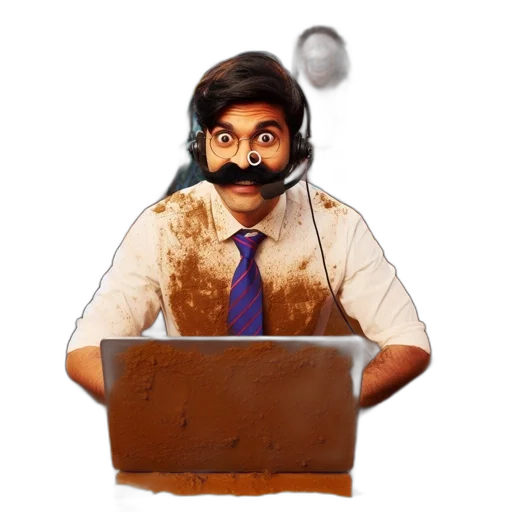 staff, face, mask, cartoon, concept art, pixel art, fantasy art, comic transparent PNG cut-out