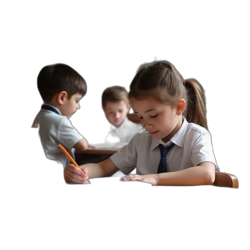 staff, photorealistic, students, school transparent PNG cut-out