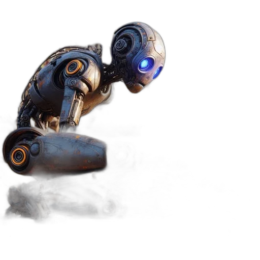 robot, weapon, creature, animal, concept art, 3d render, cyberpunk, photorealistic transparent PNG cut-out